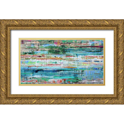 Tropic Reflection No. 2 Gold Ornate Wood Framed Art Print with Double Matting by Herckenrath, Ingeborg