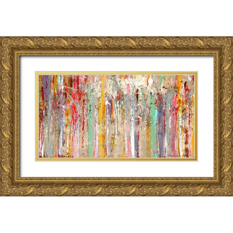 Vertical Reflections Gold Ornate Wood Framed Art Print with Double Matting by Herckenrath, Ingeborg