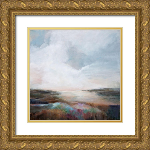 Solitude Gold Ornate Wood Framed Art Print with Double Matting by Hale, Karen