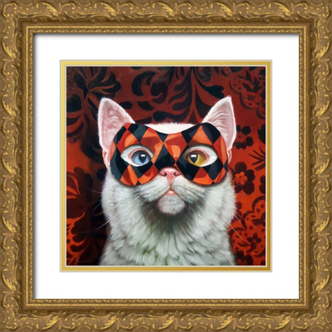 Enigma Gold Ornate Wood Framed Art Print with Double Matting by Heffernan, Lucia