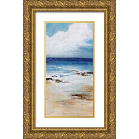 Salt Air Gold Ornate Wood Framed Art Print with Double Matting by Hale, Karen