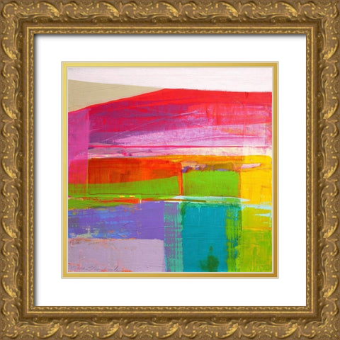 Landscape Design No. 3 Gold Ornate Wood Framed Art Print with Double Matting by Hendrick, Cathe