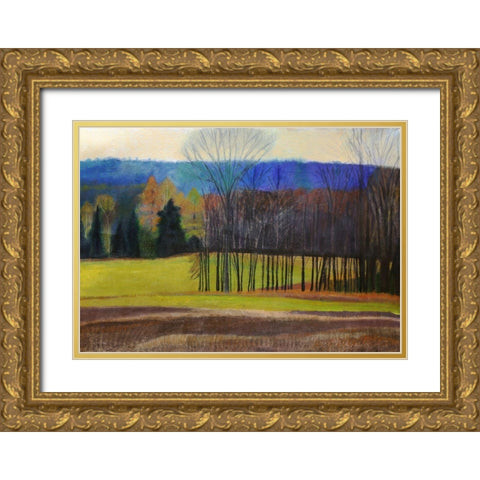 Charlevoix County Gold Ornate Wood Framed Art Print with Double Matting by Hendrick, Cathe