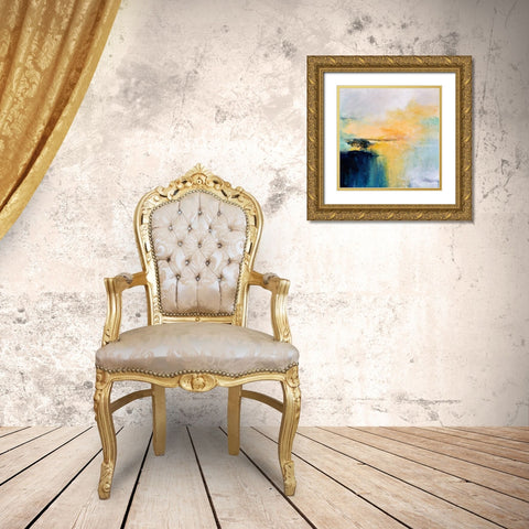 A Single Moment Gold Ornate Wood Framed Art Print with Double Matting by Hale, Karen