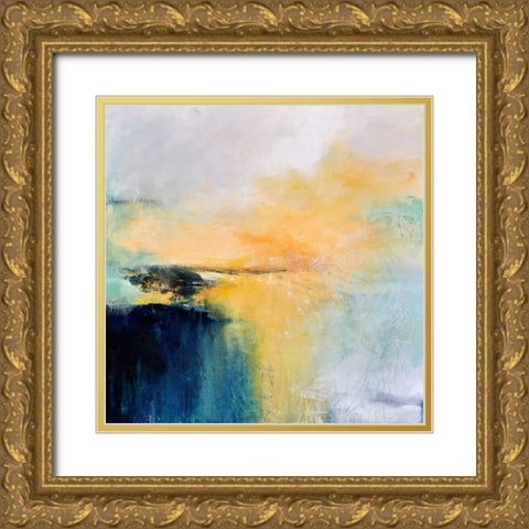 A Single Moment Gold Ornate Wood Framed Art Print with Double Matting by Hale, Karen