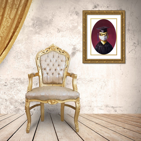 Class of 2020 Gold Ornate Wood Framed Art Print with Double Matting by Heffernan, Lucia