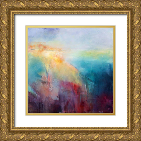 Luminous Energy Gold Ornate Wood Framed Art Print with Double Matting by Hale, Karen