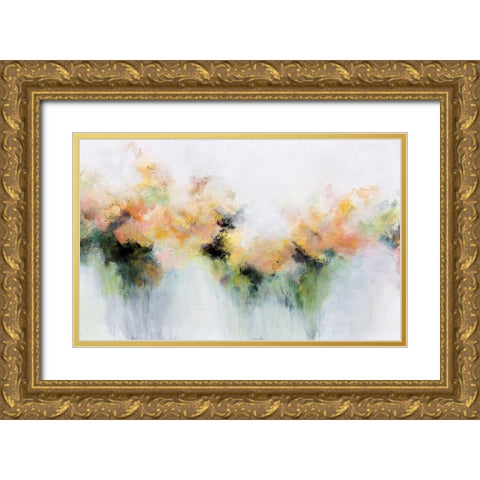 Warm Light Gold Ornate Wood Framed Art Print with Double Matting by Hale, Karen
