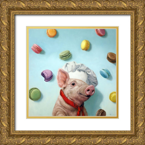 Bakers Dream Gold Ornate Wood Framed Art Print with Double Matting by Heffernan, Lucia