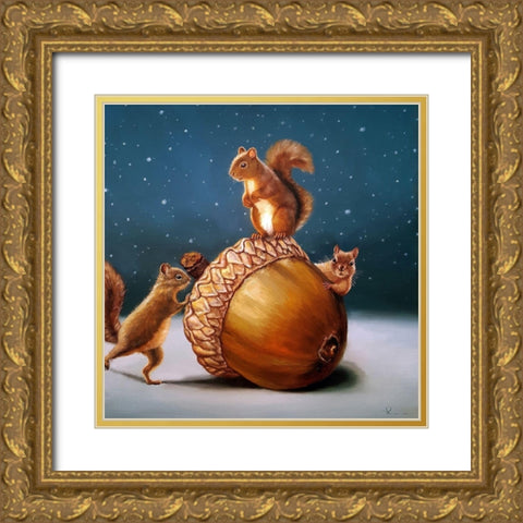 The Big Find Gold Ornate Wood Framed Art Print with Double Matting by Heffernan, Lucia