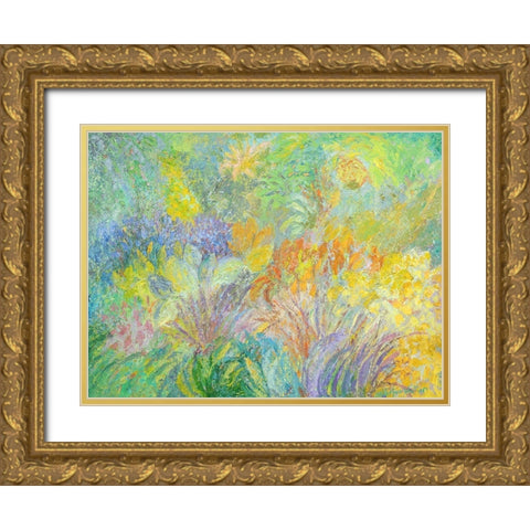 Wrights Woods No. 3 Gold Ornate Wood Framed Art Print with Double Matting by Heller, Marsha