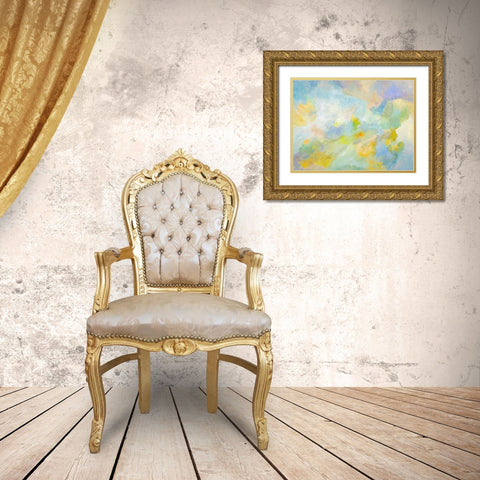 Sky Light Gold Ornate Wood Framed Art Print with Double Matting by Heller, Marsha