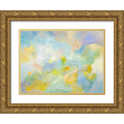 Sky Light Gold Ornate Wood Framed Art Print with Double Matting by Heller, Marsha
