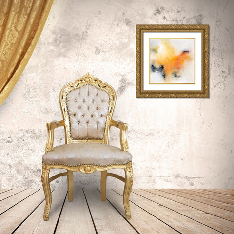 Yellow on Yellow Gold Ornate Wood Framed Art Print with Double Matting by Hale, Karen