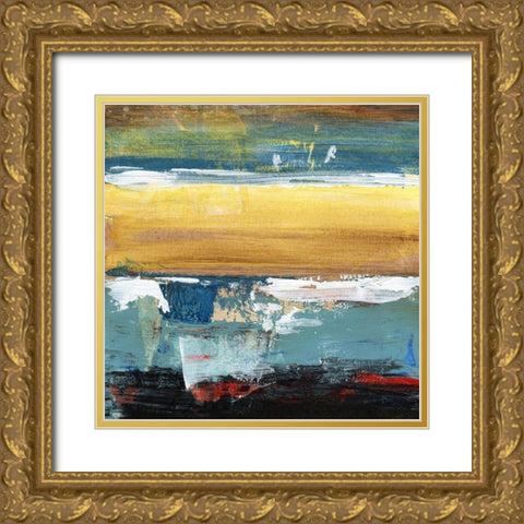 H2O Elements Gold Ornate Wood Framed Art Print with Double Matting by Hile, Scott