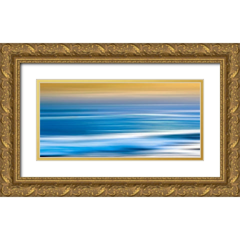 Monterey Sunrise Gold Ornate Wood Framed Art Print with Double Matting by Hile, Scott