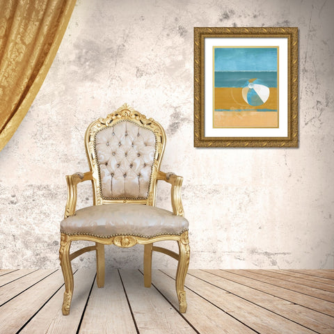 Bay Shore Gold Ornate Wood Framed Art Print with Double Matting by Hastings, Porter