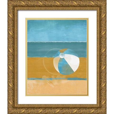 Bay Shore Gold Ornate Wood Framed Art Print with Double Matting by Hastings, Porter