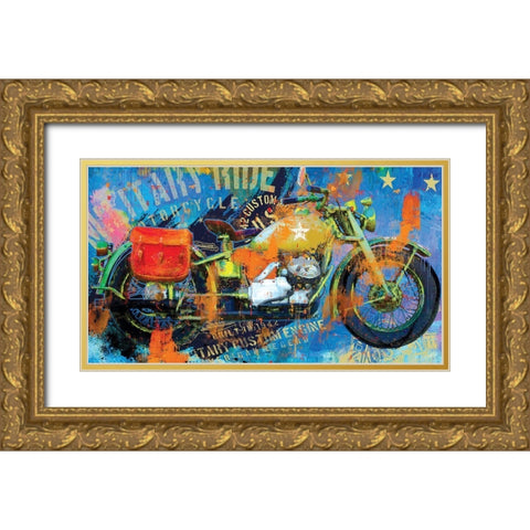 Spirit of 42 Gold Ornate Wood Framed Art Print with Double Matting by Hastings, Porter