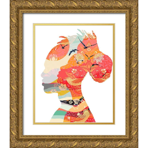 Two Gold Ornate Wood Framed Art Print with Double Matting by Horvat, Ioana