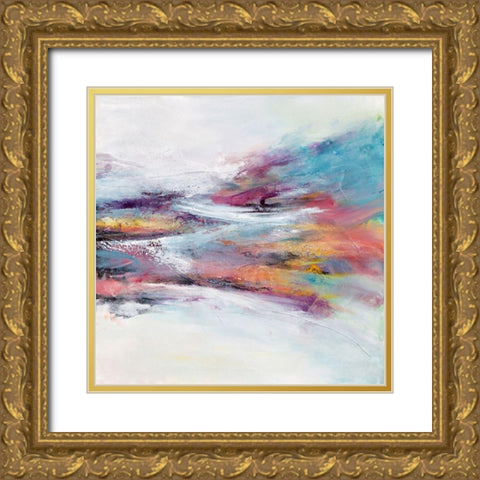 Intersecting Time Gold Ornate Wood Framed Art Print with Double Matting by Hale, Karen