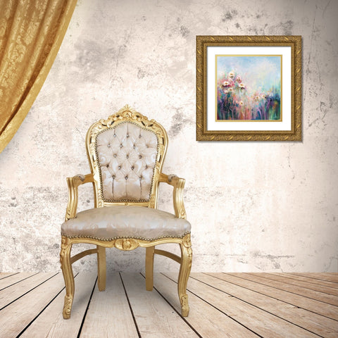 Spring Collection Gold Ornate Wood Framed Art Print with Double Matting by Hale, Karen
