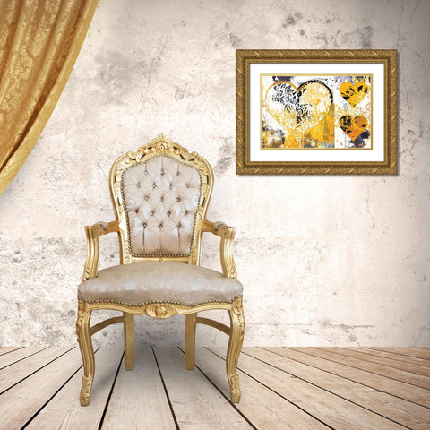 Continental Rummy Gold Ornate Wood Framed Art Print with Double Matting by Hastings, Porter