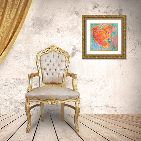 Gumdrop Summer Gold Ornate Wood Framed Art Print with Double Matting by Hastings, Porter
