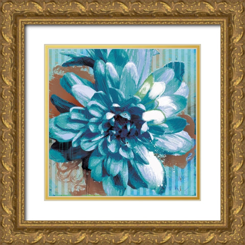 Boom Bloom No. 1 Gold Ornate Wood Framed Art Print with Double Matting by Hastings, Porter
