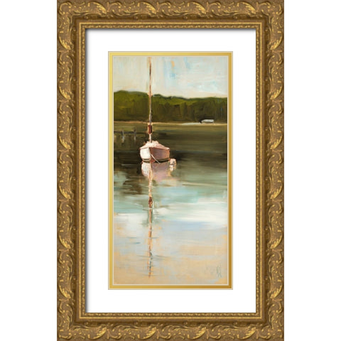 Calm Waters Gold Ornate Wood Framed Art Print with Double Matting by Hootnick, Sally
