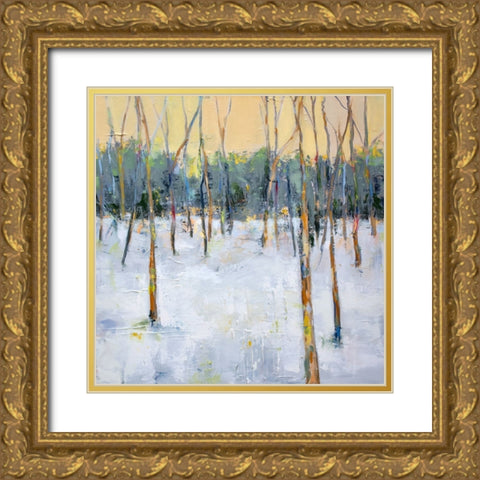 Forest Gold Ornate Wood Framed Art Print with Double Matting by Hootnick, Sally