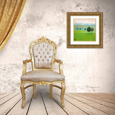 Gascony Gold Ornate Wood Framed Art Print with Double Matting by Hootnick, Sally