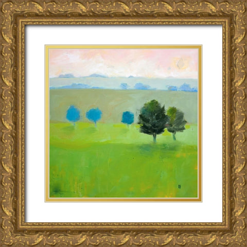 Gascony Gold Ornate Wood Framed Art Print with Double Matting by Hootnick, Sally