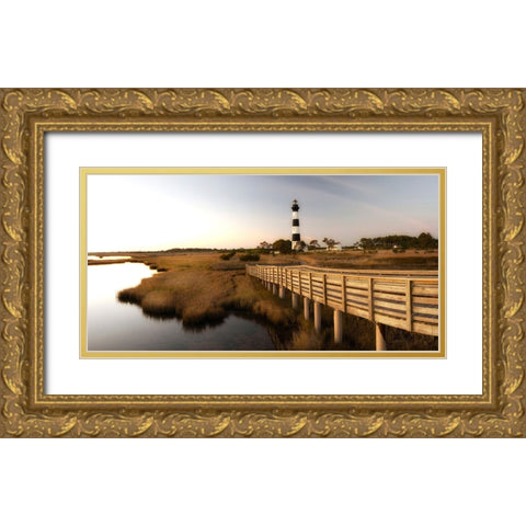 Bodie Panorama Gold Ornate Wood Framed Art Print with Double Matting by Head, Danny