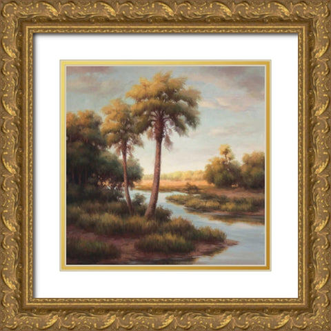 In the Tropics II Gold Ornate Wood Framed Art Print with Double Matting by Haibin
