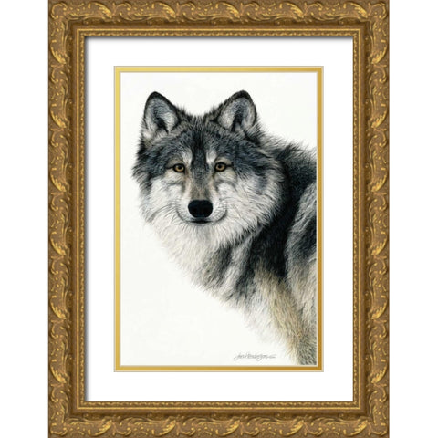 Silent Watch Gold Ornate Wood Framed Art Print with Double Matting by Henderson, Jan