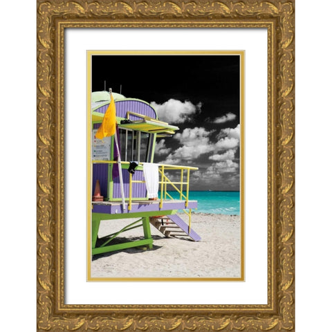 A Day at the Office 2 Gold Ornate Wood Framed Art Print with Double Matting by Henderson, Scott