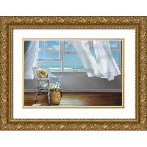 Sense Memory Gold Ornate Wood Framed Art Print with Double Matting by Hollingsworth, Karen