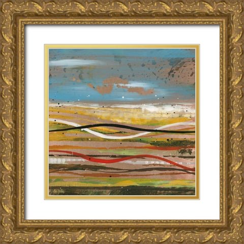 High Plains 2 Gold Ornate Wood Framed Art Print with Double Matting by Hile, Scott