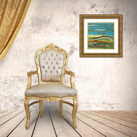 High Plains 4 Gold Ornate Wood Framed Art Print with Double Matting by Hile, Scott