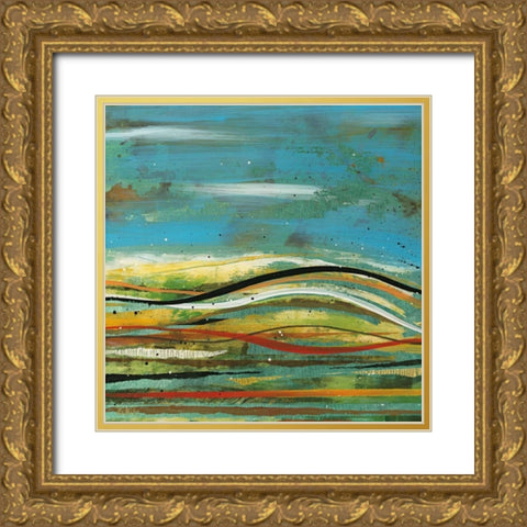 High Plains 4 Gold Ornate Wood Framed Art Print with Double Matting by Hile, Scott