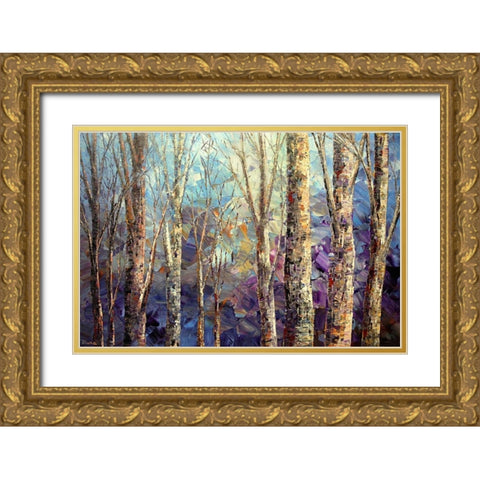 Elven Kingdom Gold Ornate Wood Framed Art Print with Double Matting by Iliina, Tatiana