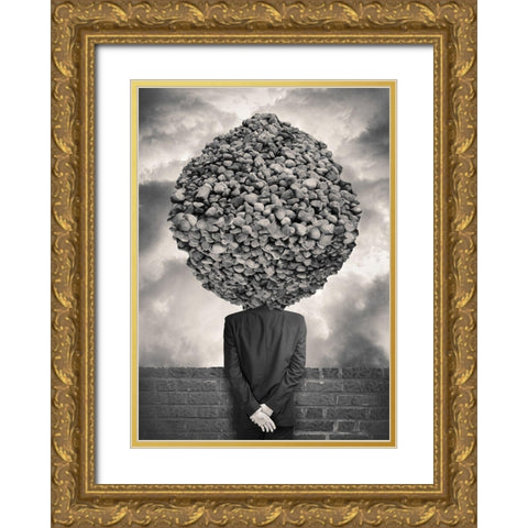 Gather Gold Ornate Wood Framed Art Print with Double Matting by Ingberg, Tommy