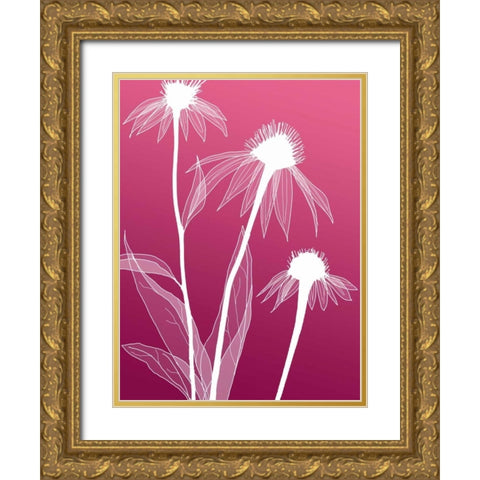 IN246_5 Gold Ornate Wood Framed Art Print with Double Matting by GraphINC Studio