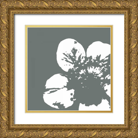 Flower III Gold Ornate Wood Framed Art Print with Double Matting by GraphINC