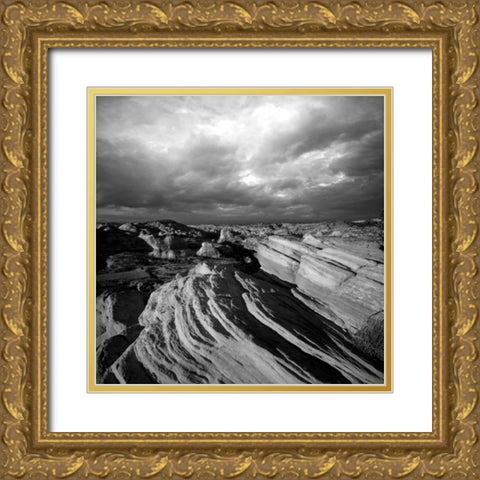 Canyon View Gold Ornate Wood Framed Art Print with Double Matting by PhotoINC Studio