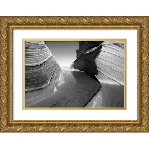 Sandstone Formation Gold Ornate Wood Framed Art Print with Double Matting by PhotoINC Studio
