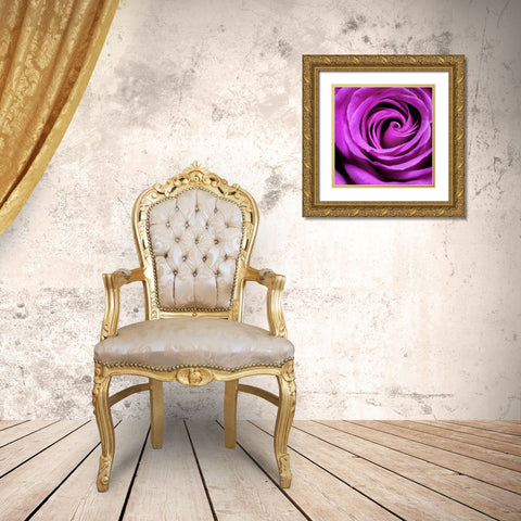 Purple Rose Gold Ornate Wood Framed Art Print with Double Matting by PhotoINC Studio