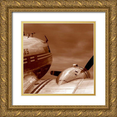 Aviation 1 Gold Ornate Wood Framed Art Print with Double Matting by PhotoINC Studio