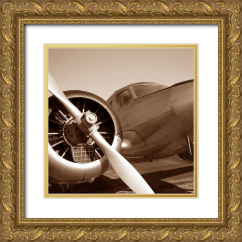 Aviation 3 Gold Ornate Wood Framed Art Print with Double Matting by PhotoINC Studio